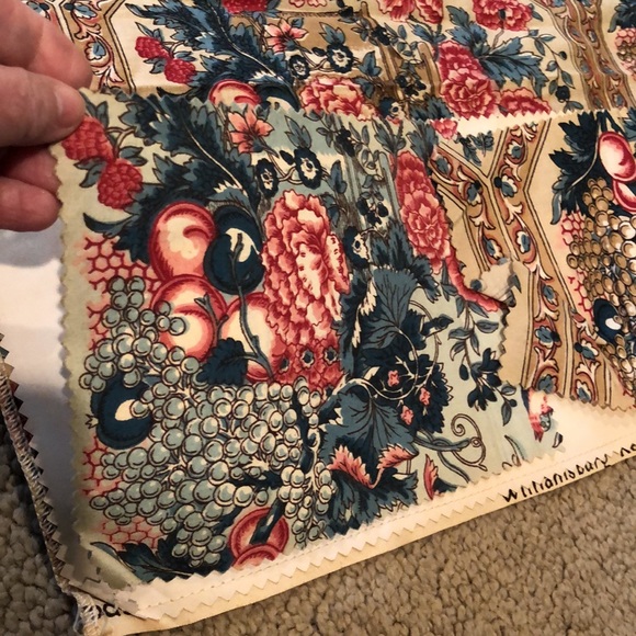 Schumacher & Co Designer Williamsburg Potourri Fabric Reproduction & samples - Picture 6 of 16